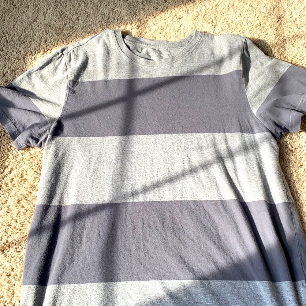 Grey Striped tee